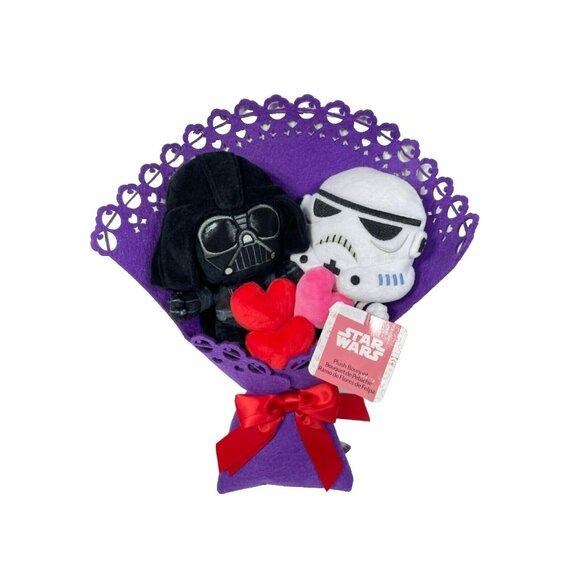 Star Wars Valentines Day Plush Bouquet Darth Vader & Stormtrooper 14" 5 … - Picture 5 of 11